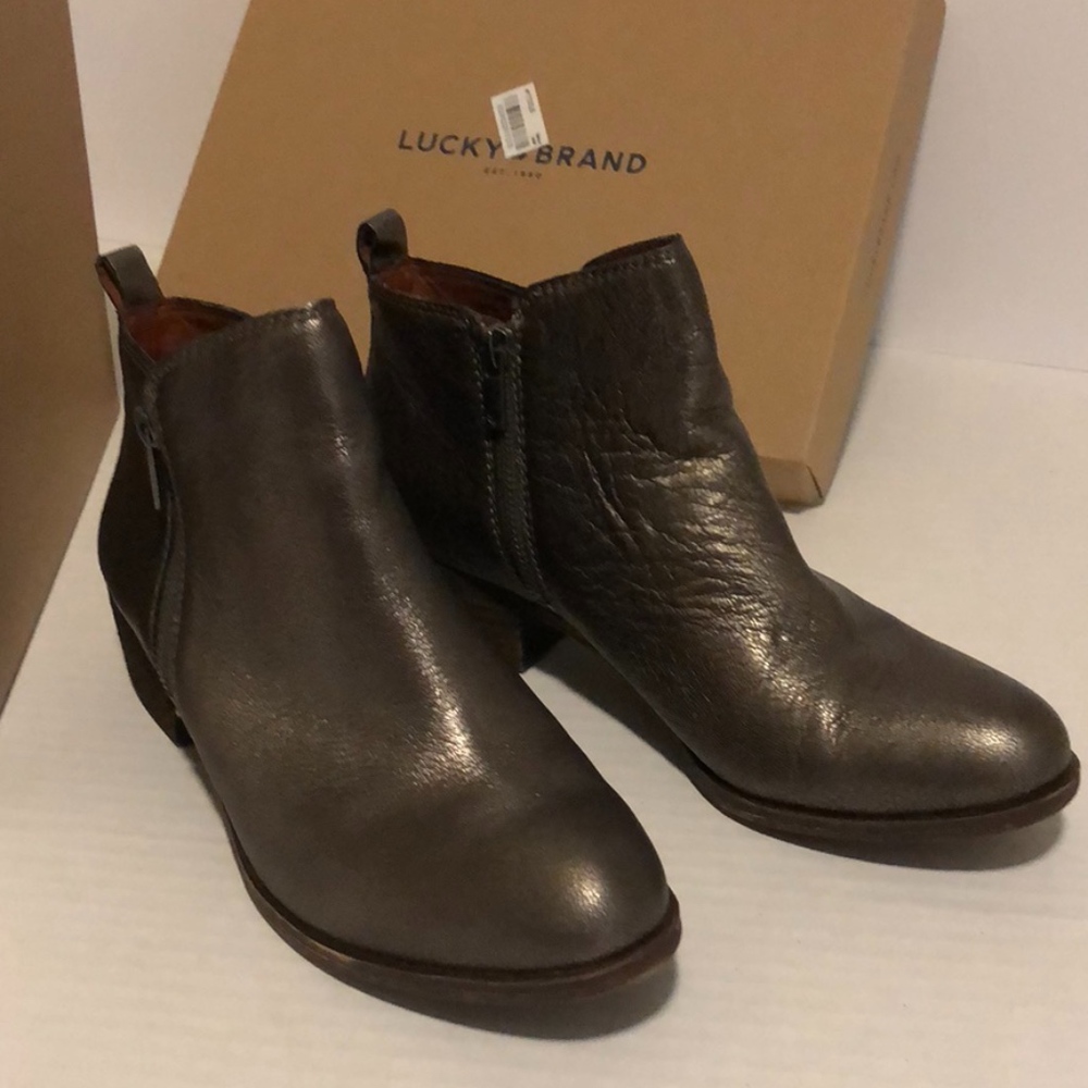 Lucky Brand Women's Basel Booties Pewter